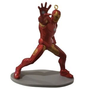 IRON‎ MAN MARVEL AVENGERS Figurine Holiday Christmas Tree Ornament C-16